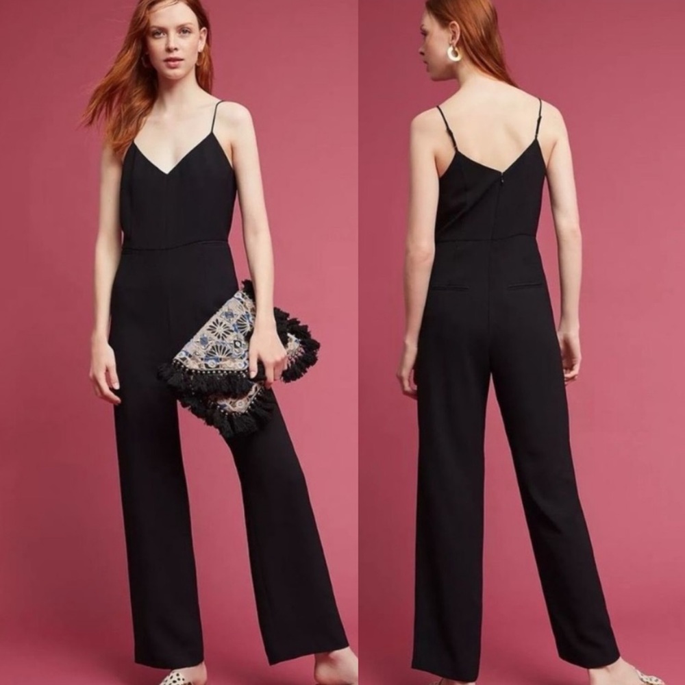 Slim Essential By Anthropologie Black Jumpsuit Size 2
